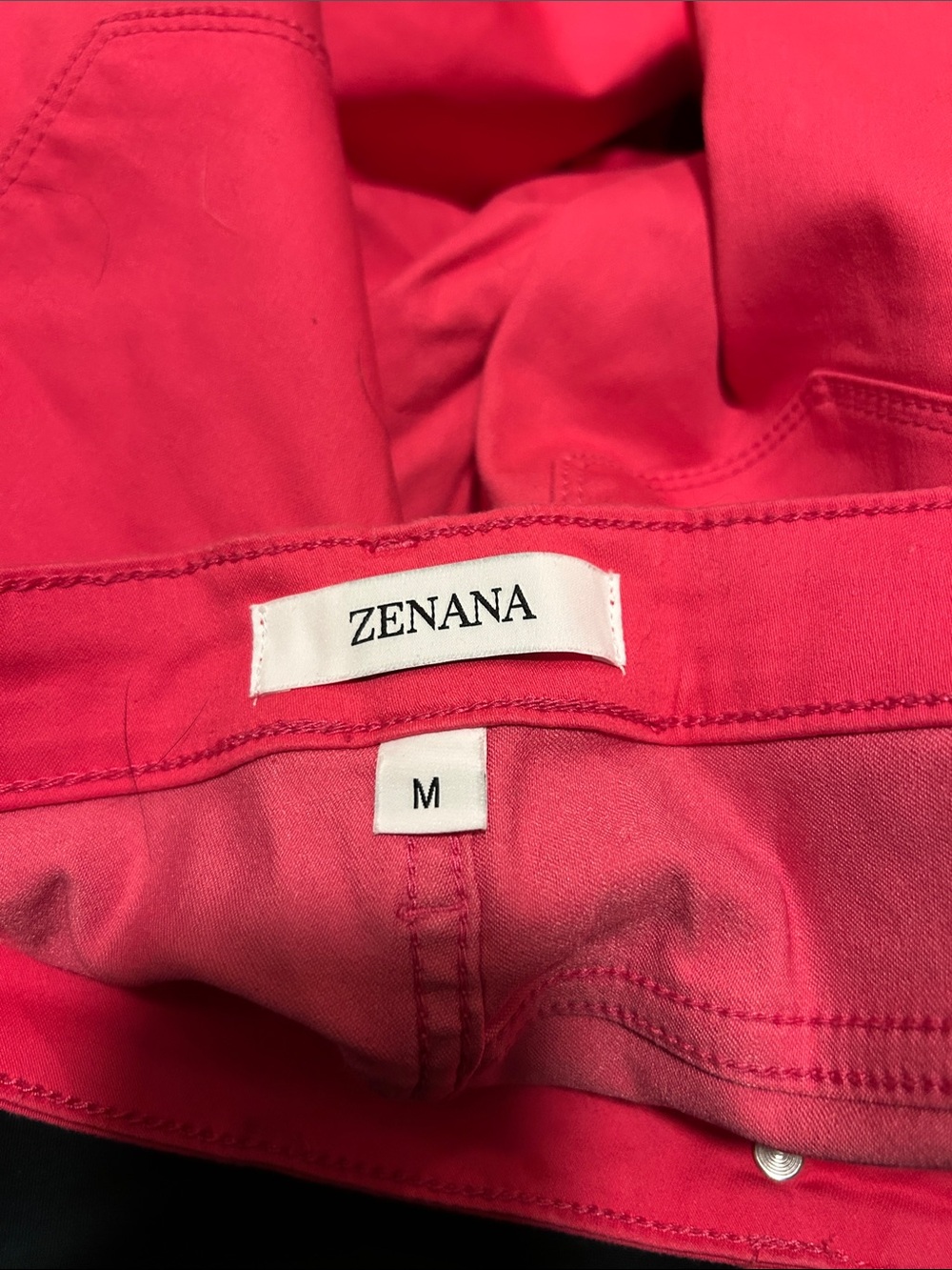 Zenana Outfitters Hot Pink Wide Leg Jeans - Picture 3 of 3